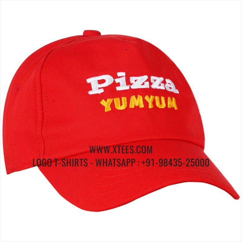 Logo Caps | 100% Cotton | Twill Fabric | 5 Panel Cap | Airholes | Logo Embroidery