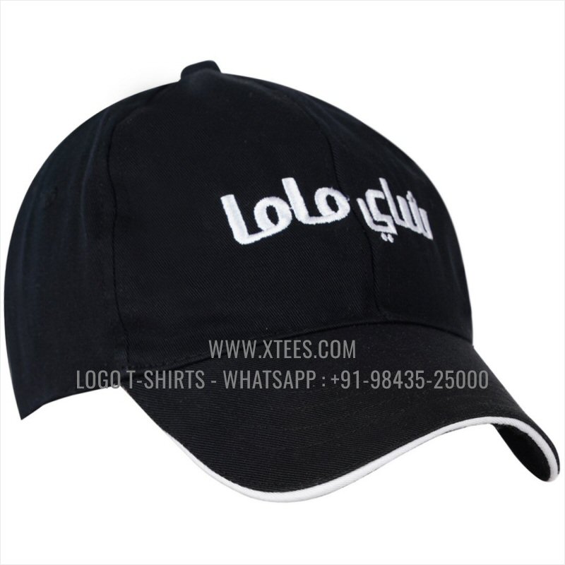 Logo Caps | 100% Cotton | Twill Fabric | 5 Panel Cap | Airholes | Logo Embroidery