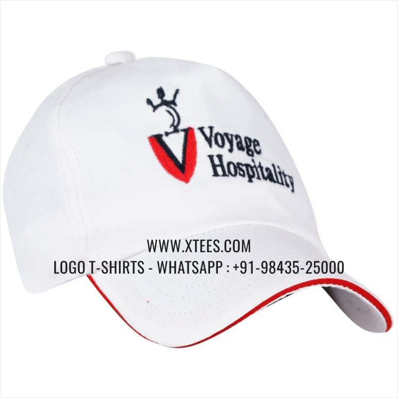 Logo Caps | 100% Cotton | Twill Fabric | 5 Panel Cap | Airholes | Logo Embroidery