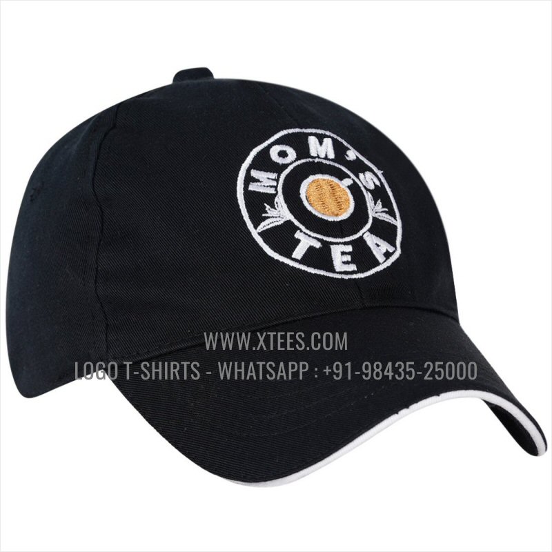 Logo Caps | 100% Cotton | Twill Fabric | 5 Panel Cap | Airholes | Logo Embroidery