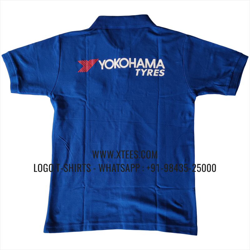 Economy Cotton Collar Polo T-Shirt | 100% Cotton | 200 GSM Thick Pique Fabric | Royal Blue | Logo Embroidery