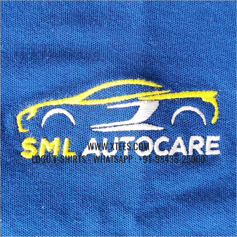 Economy Cotton Collar Polo T-Shirt | 100% Cotton | 200 GSM Thick Pique Fabric | Royal Blue | Logo Embroidery