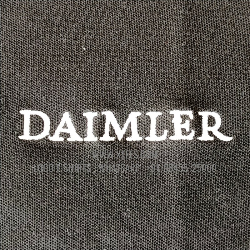 Economy Cotton Collar Polo T-Shirt | 100% Cotton | 200 GSM Thick Pique Fabric | Black | Logo Embroidery