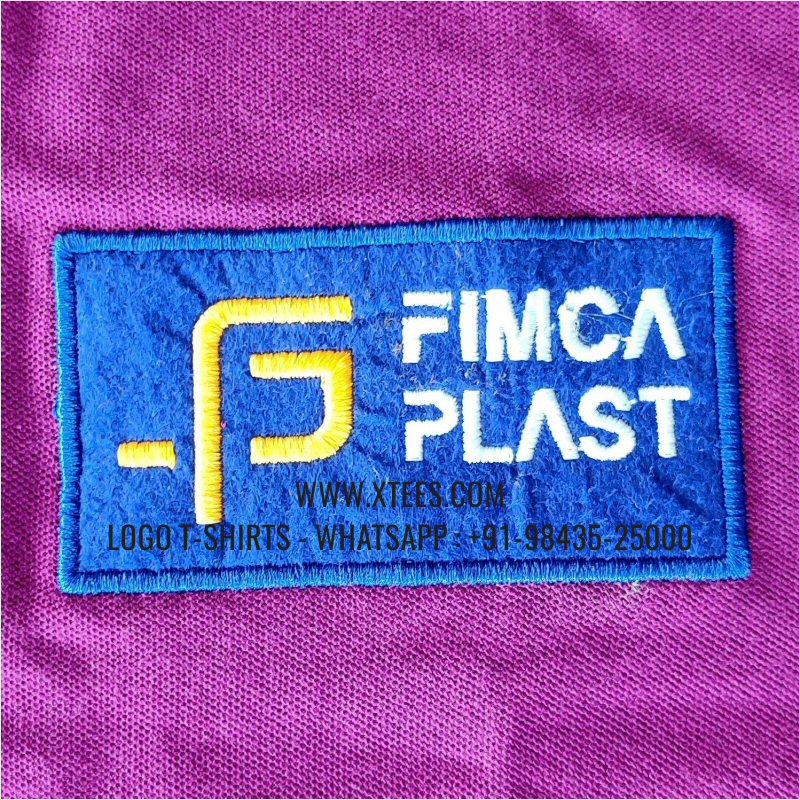 Economy Cotton Collar Polo T-Shirt | 100% Cotton | 200 GSM Thick Pique Fabric | Purple | Logo Embroidery