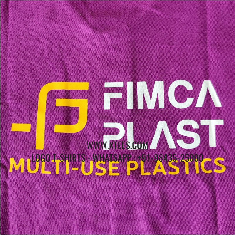 Economy Cotton Collar Polo T-Shirt | 100% Cotton | 200 GSM Thick Pique Fabric | Purple | Logo Embroidery