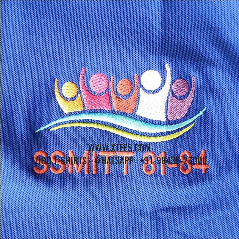 Mars Premium Polyester Dry Fit Collar Polo T-Shirt | 100% Polyester | 200 GSM Mars Fabric | Imperial Blue | Logo Embroidery