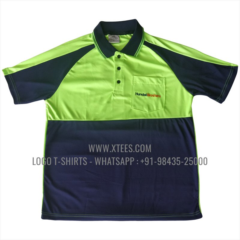 100% Polyester Dry Fit Collar Polo T-Shirt | 170 GSM Salina Fabric | Logo Embroidery