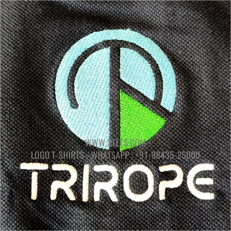 IT & Software Company Uniform T-Shirt | Solid Color Collar Polo T-Shirt | 100% Cotton | 240 GSM Thick Pique Airtex Fabric | Navy | Logo Embroidery