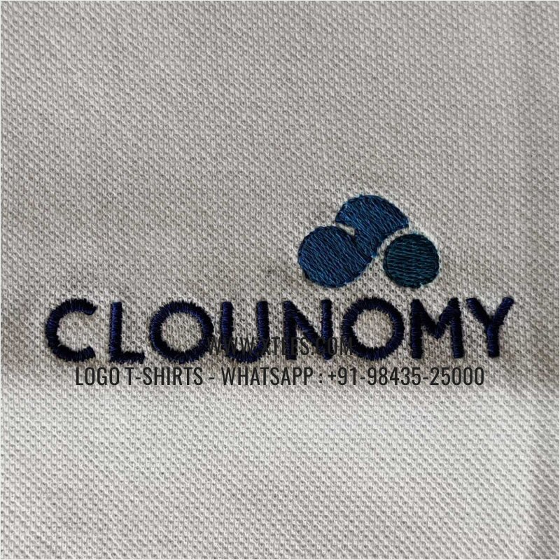 IT & Software Company Uniform T-Shirt | Solid Color Collar Polo T-Shirt | 100% Cotton | 240 GSM Thick Pique Airtex Fabric | White | Logo Embroidery