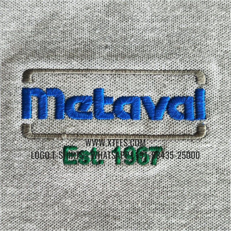 IT & Software Company Uniform T-Shirt | Solid Color Collar Polo T-Shirt | 100% Cotton | 280 GSM Thick Pique 2 Ply Fabric | Grey Melange | Logo Embroidery