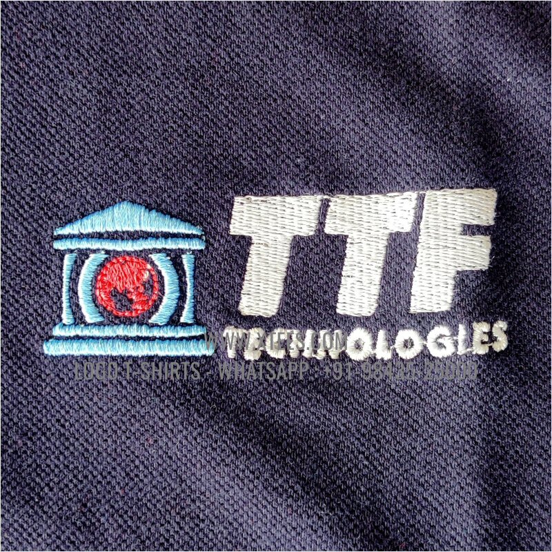 IT & Software Company Uniform T-Shirt | Solid Color Collar Polo T-Shirt | 100% Cotton | 240 GSM Thick Pique Airtex Fabric | Navy | Logo Embroidery