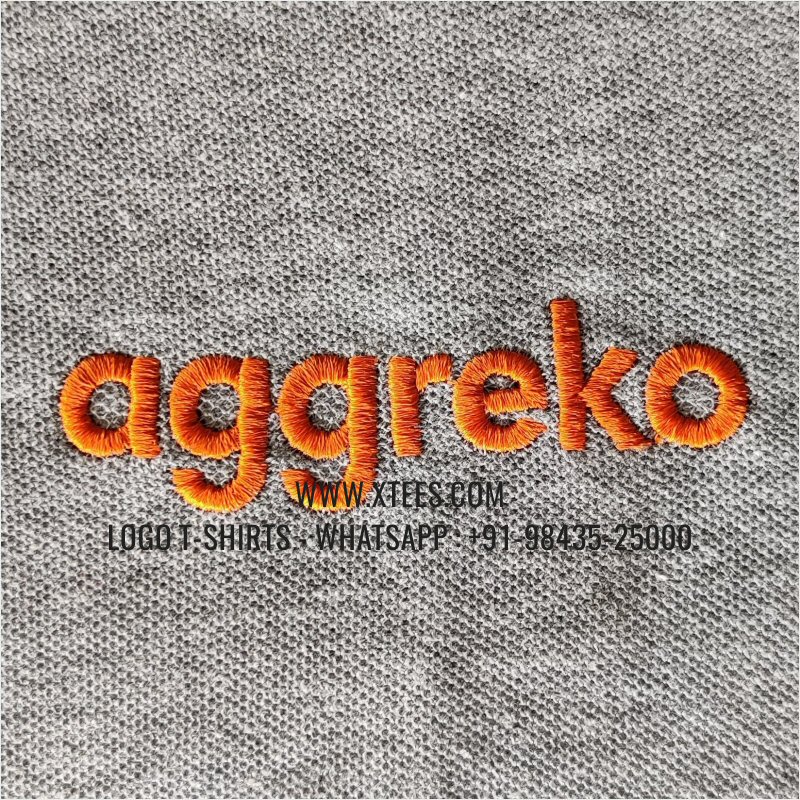 IT & Software Company Uniform T-Shirt | Solid Color Collar Polo T-Shirt | 100% Cotton | 280 GSM Thick Pique 2 Ply Fabric | Grey Melange | Logo Embroidery
