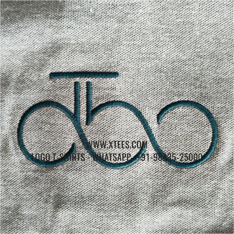 IT & Software Company Uniform T-Shirt | 100% Cotton | 280 GSM Thick Pique 2 Ply Fabric | Grey Melange | Logo Embroidery