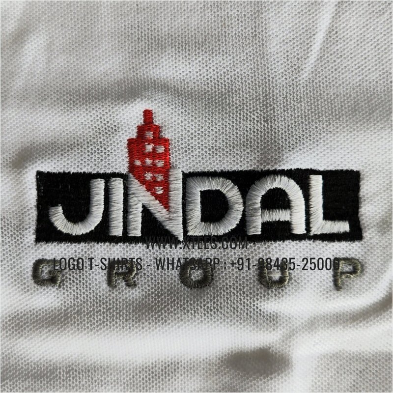 IT & Software Company Uniform T-Shirt | Solid Color Collar Polo T-Shirt | 100% Cotton | 200 GSM Thick Pique Fabric | White | Logo Embroidery