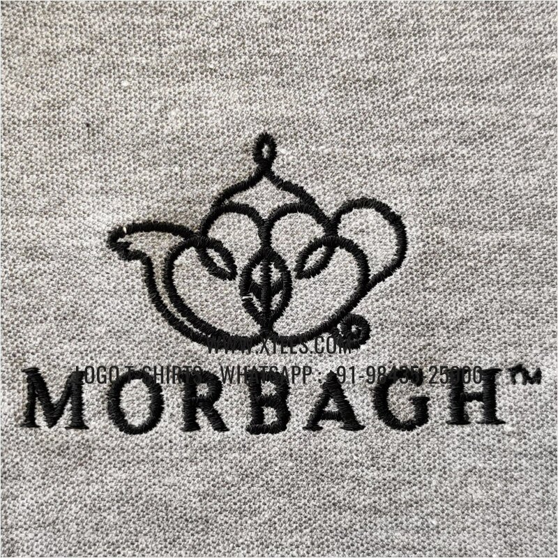 Coffee Shop Cafe Uniform T-Shirt | Collar Polo T-Shirt | 100% Cotton | 220 GSM Thick Pique Fabric | Grey Melange | Logo Embroidery