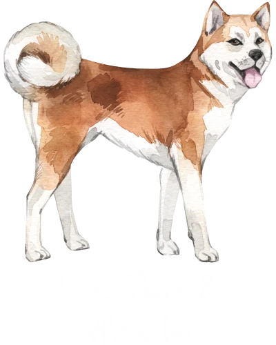 Akita Inu Dog Printed