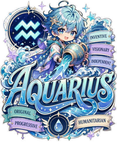 Aquarius Anime Zodiac Sign
