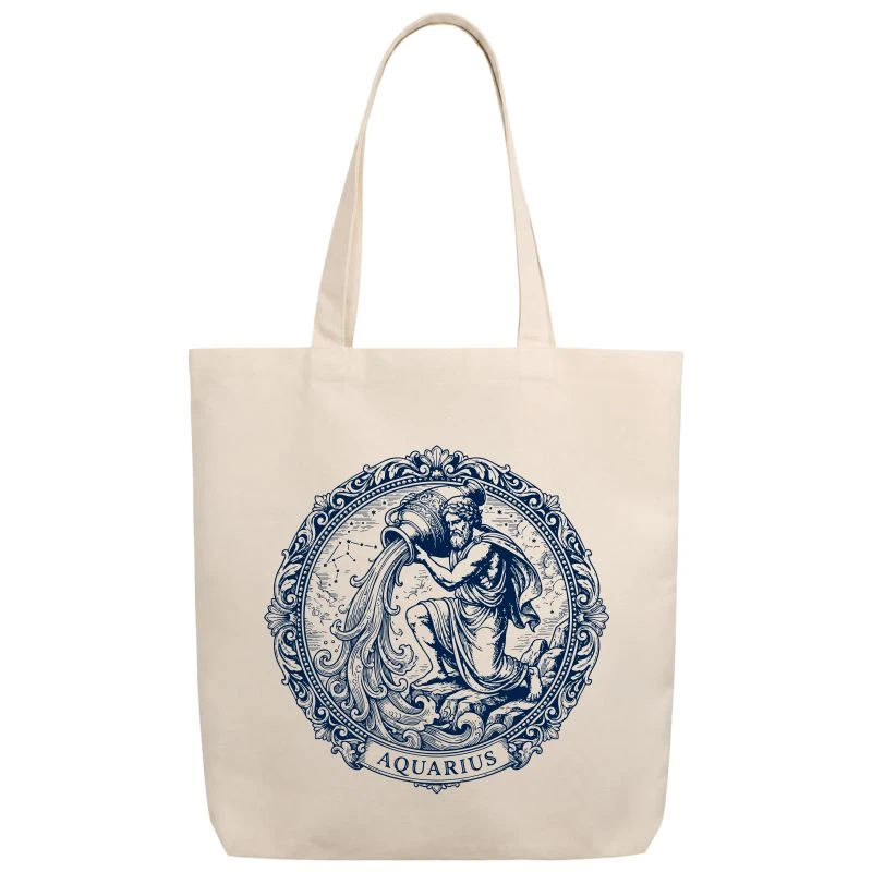 Aquarius Vintage Zodiac Sign Tote Bag product image