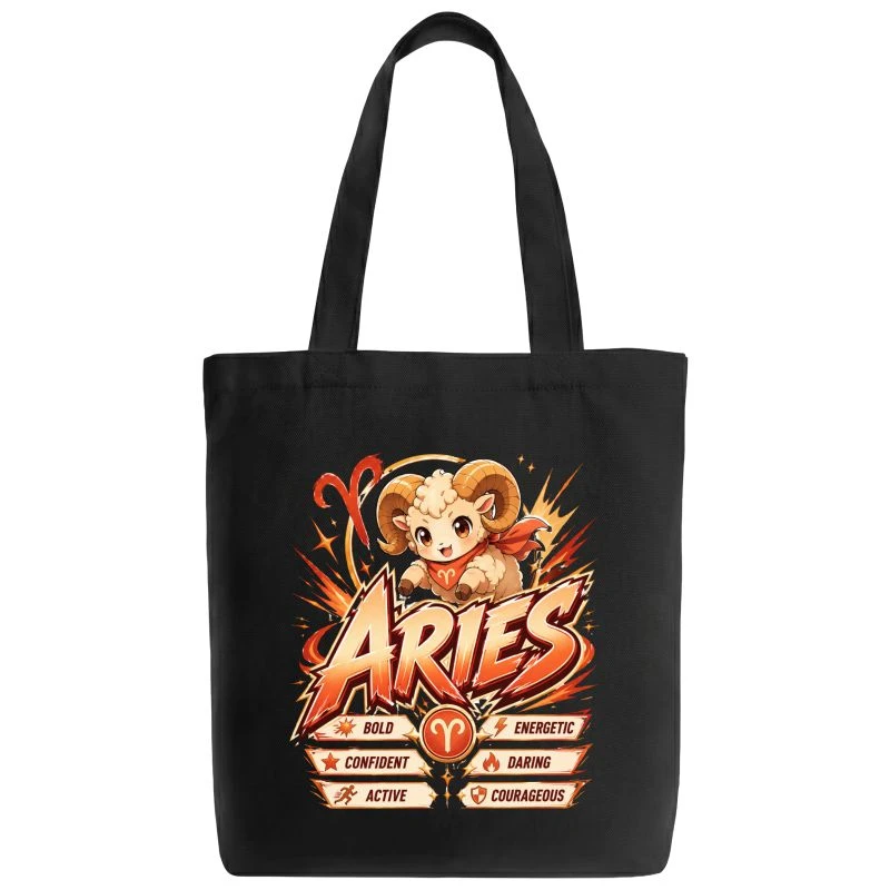 Aries Anime Zodiac Sign Tote Bag product image