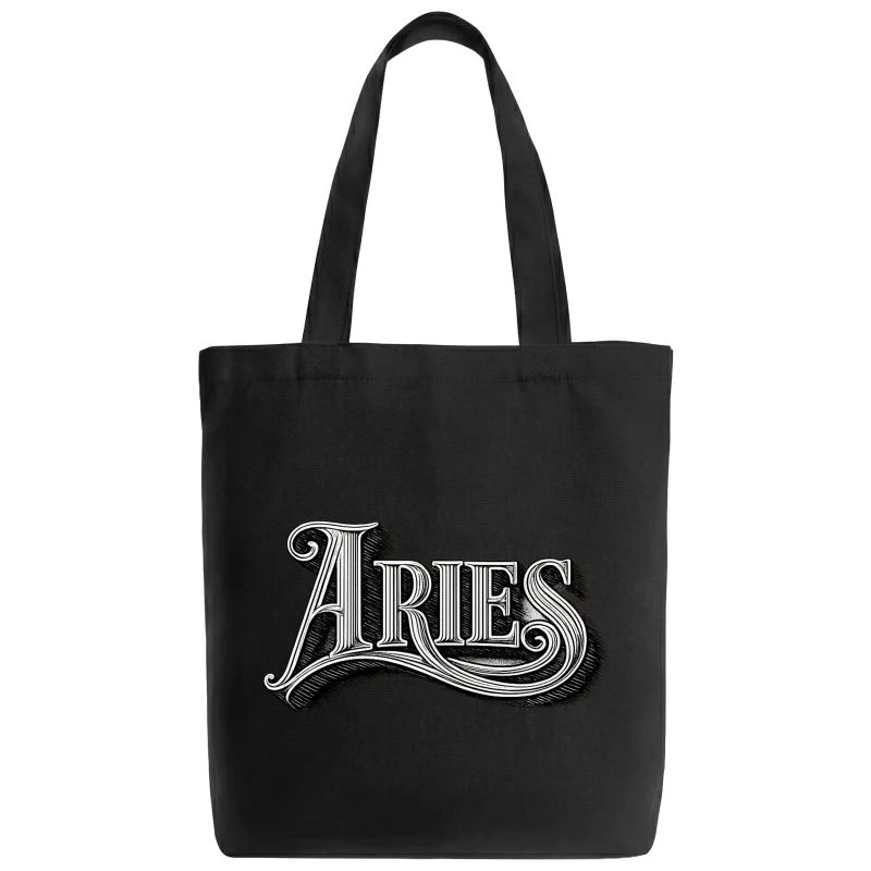 Aries Word Art Zodiac Sign Tote Bag product image