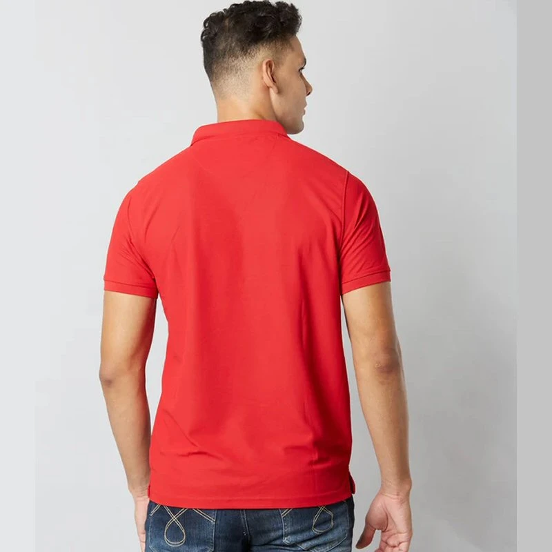 Arrow Red Plain Mars Dry Fit Collar Polo T-shirt product image