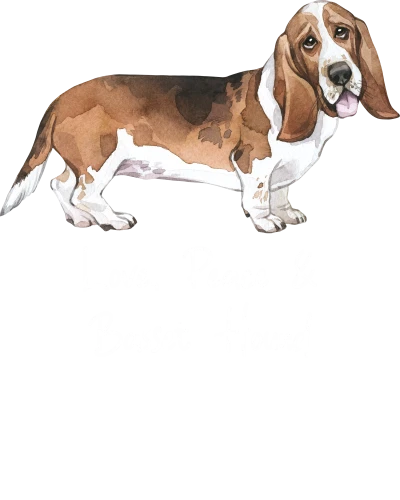 Basset Hound Dog Printed