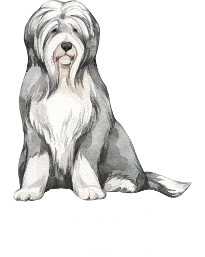 Bearded Collie Dog Printed