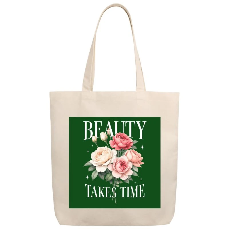 Beauty Takes Time Tote Bag product image