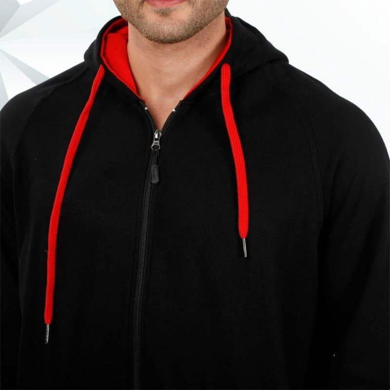 Black And Red Plain Hoodie product image