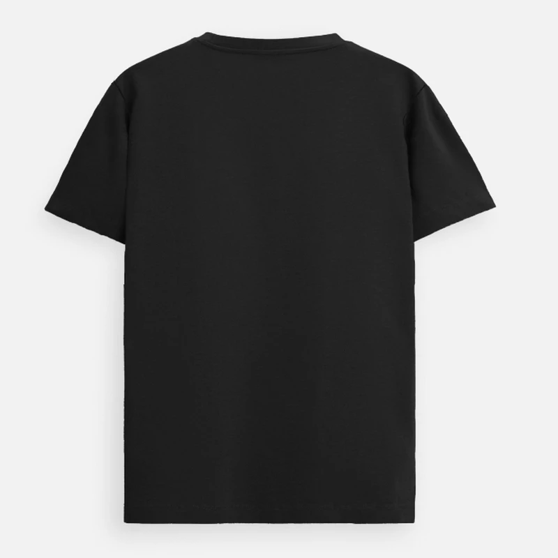Black Supima Cotton Plain Round Neck T-shirt product image