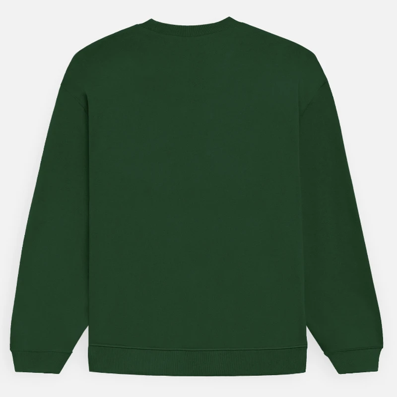 Bottle Green Plain Oversized Sweatshirt product image