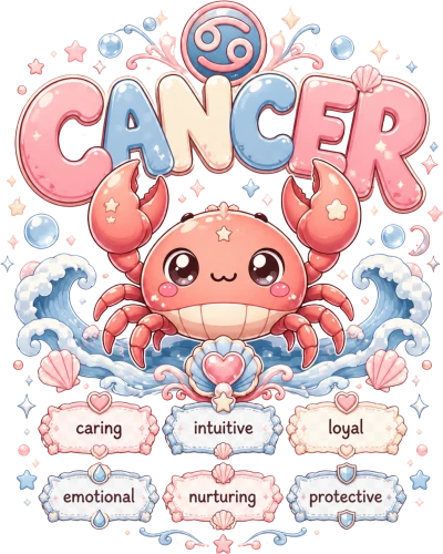 Cancer Anime Zodiac Sign