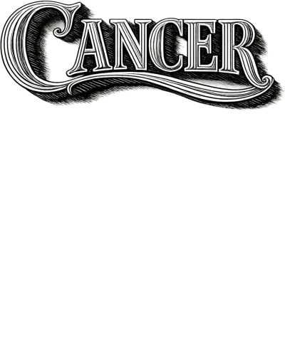 Cancer Word Art Zodiac Sign