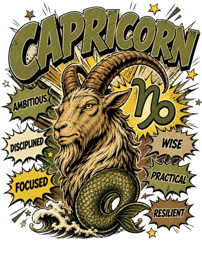 Capricorn Comic Zodiac Sign