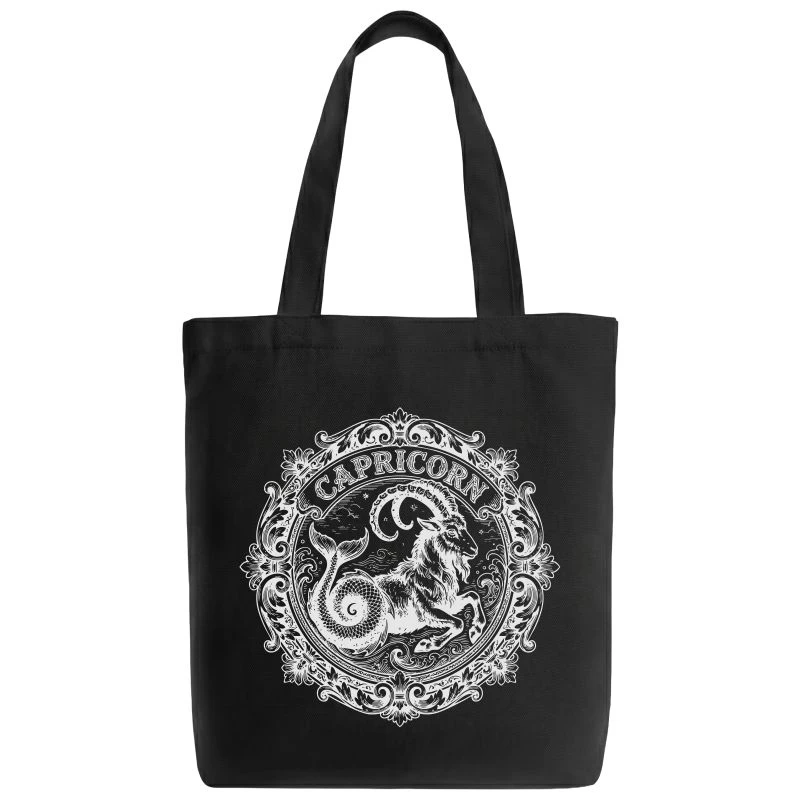 Capricorn Vintage Zodiac Sign Tote Bag product image
