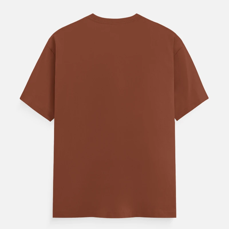 Copper Unisex Plain Cotton Round Neck T-shirt product image