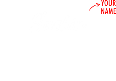 Custom Script Style Name Printed T-Shirt
