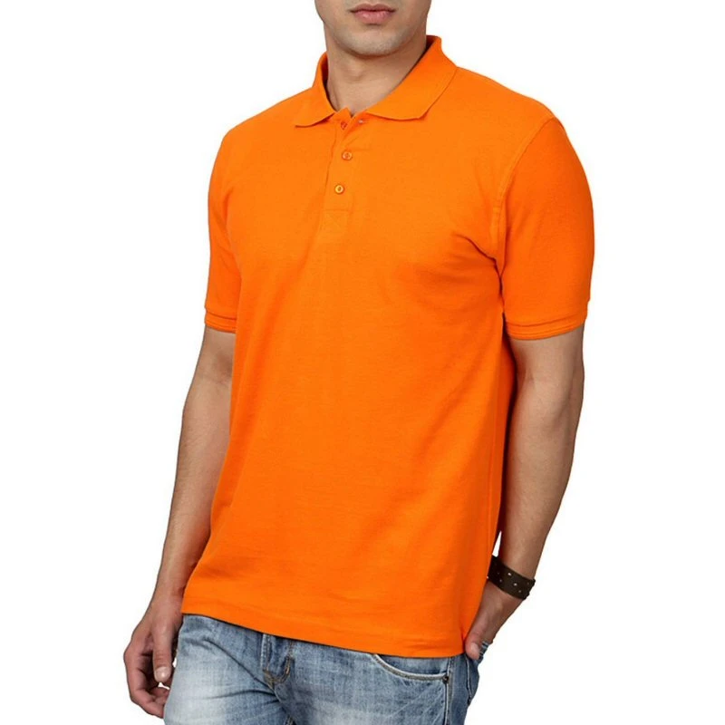Dark Orange Plain Collar Polo T-shirt - 100% Cotton Unisex - 200 GSM product image