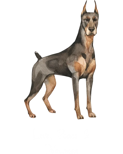 Doberman Dog Printed