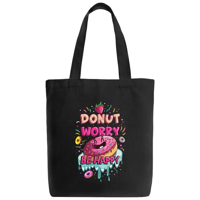 Donut Worry Be Happy Tote Bag