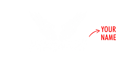 Eagle Wings Custom Name Printed T-shirt