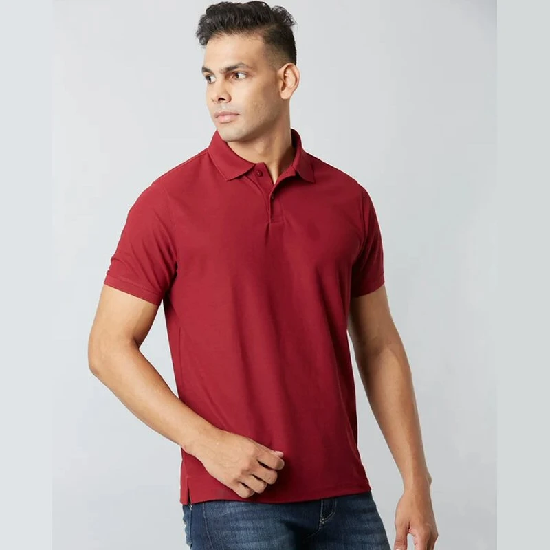 French wine Plain Mars Dry Fit Collar Polo T-shirt product image