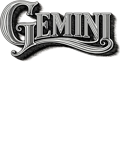 Gemini Word Art Zodiac Sign