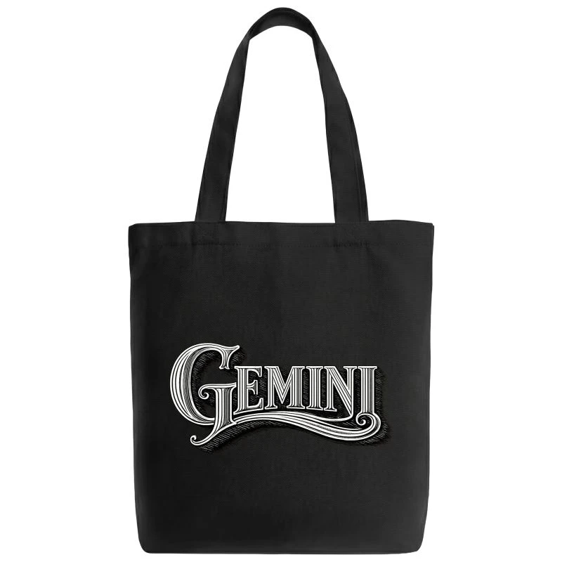 Gemini Word Art Zodiac Sign Tote Bag