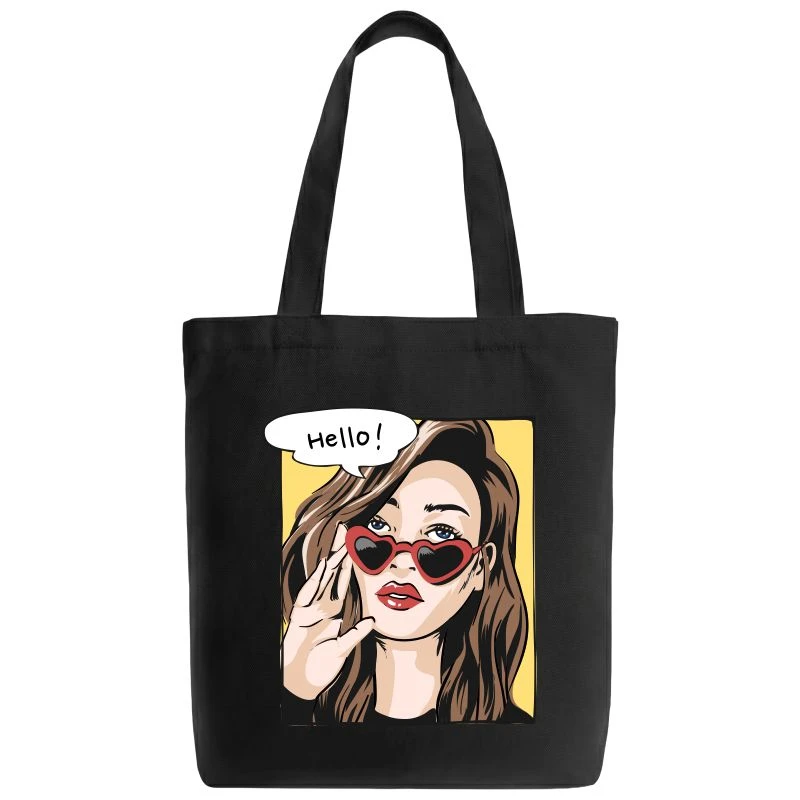 Hello Girl Tote Bag product image