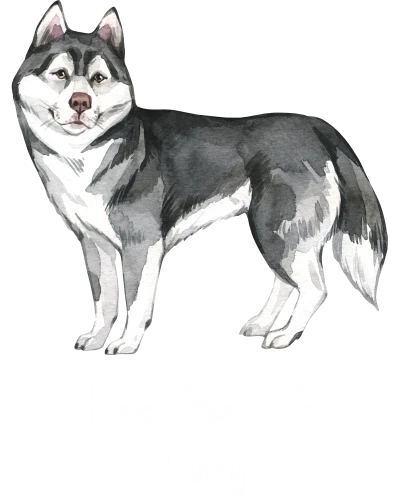 Husky Dog Printed