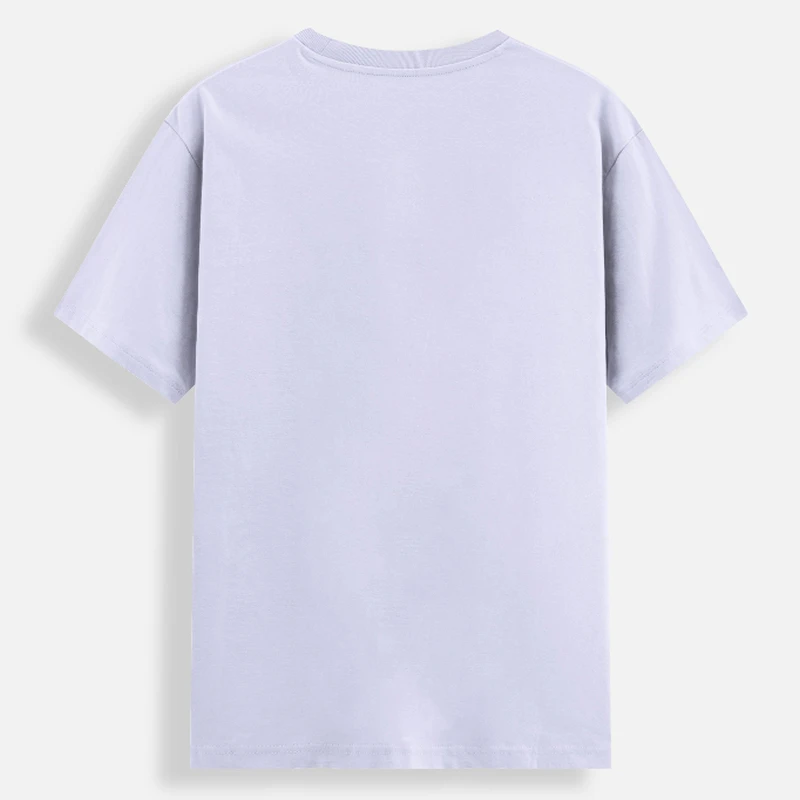 Lavender Cotton Stretch Round Neck T-shirt product image