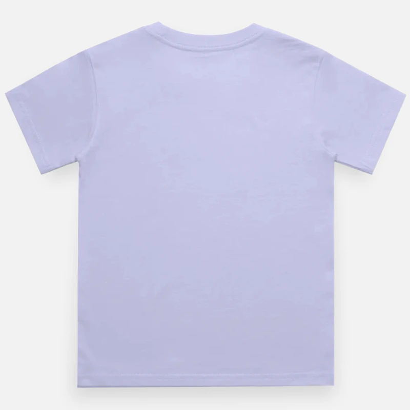 Lavender Plain Kids Round Neck T-shirt product image