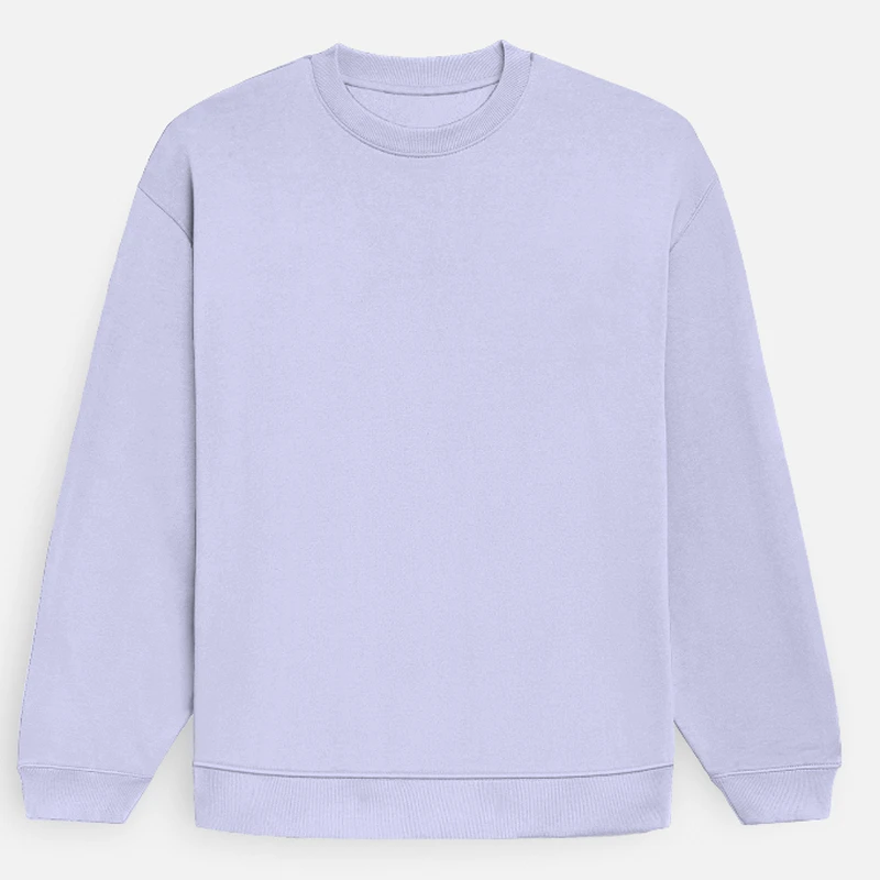 Lavender Plain Oversized Sweatshirt - Unisex Heavyweight 400 GSM Drop Shoulder
