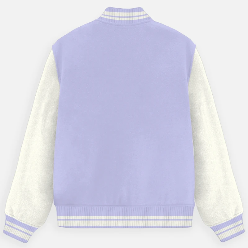 Lavender Plain Varsity Jacket - Unisex product image